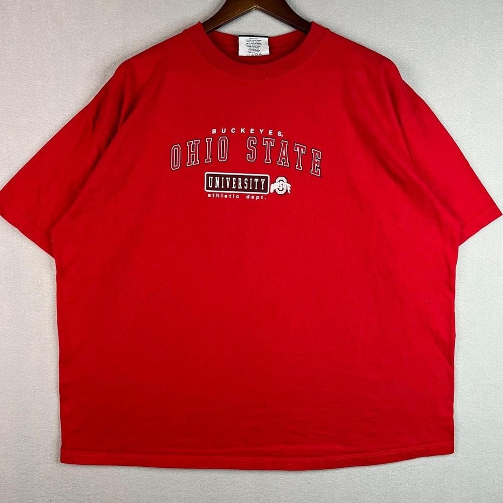 Vintage Ohio State University Athletic Department Red Tee Shirt XXL
